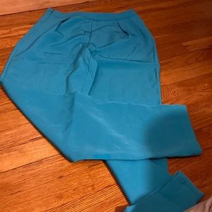 Teal bottom half of women’s “Tux”